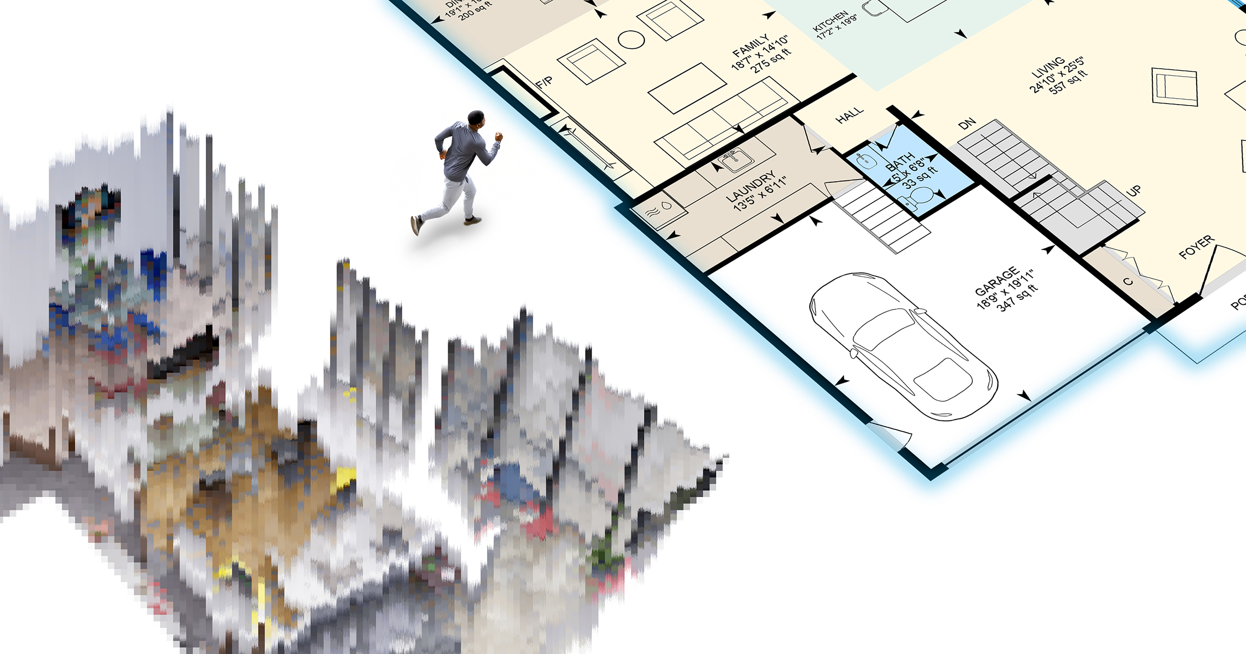 image - Person escaping the dollhouse virtual tour  