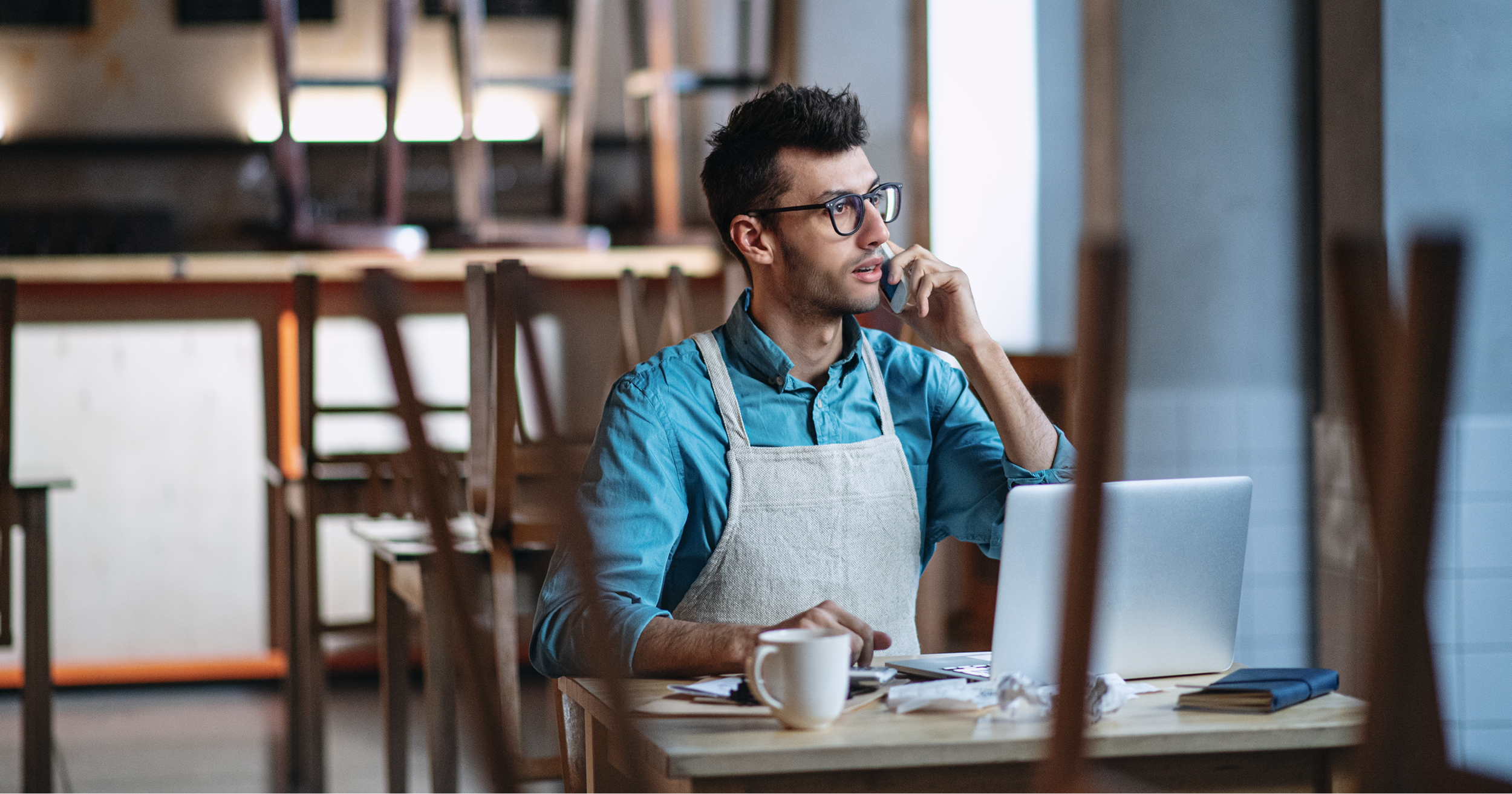 photo - Concerned restaurant owner