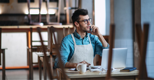 photo - Concerned restaurant owner