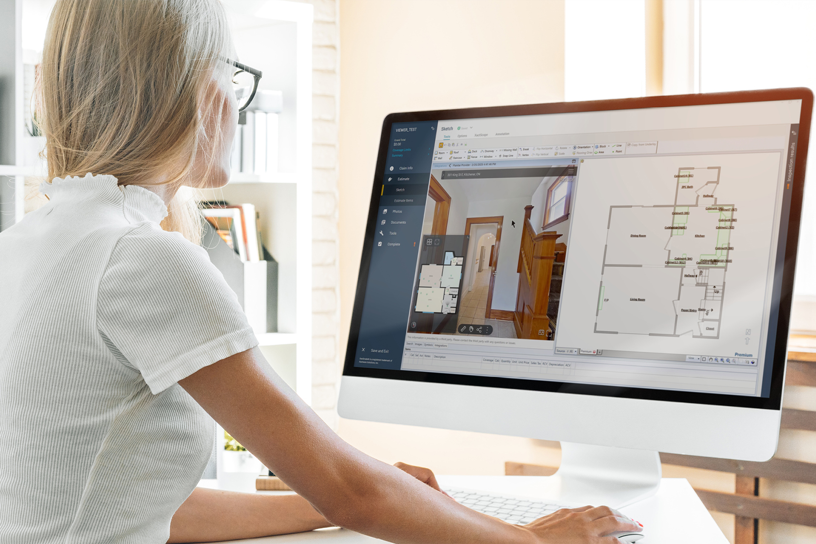 photo - Verisk Xactimate Integration on Computer
